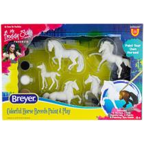 Conjunto de pintura Breyer Horses Stablemates Horse Crazy 5 peças Conjunto de pintura Breyer Horses Stablemates Horse Crazy 5 peças
