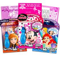 Conjunto de pintura com água Disney Minnie Mouse para crianças com livros