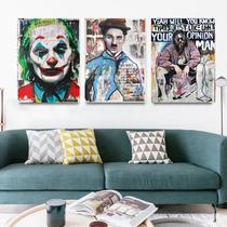 Conjunto de pintura de parede com grafite colorido 40x60cm (3 painéis)