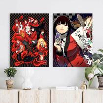 Conjunto de pintura de pôster Kakegurui Anime Wall Art 40x60cm, 2 unidades Conjunto de pintura de pôster Kakegurui Anime Wall Art 40x60cm, 2 unidades