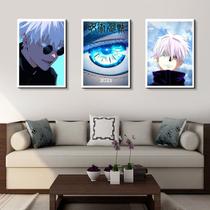 Conjunto de pintura de pôsteres Jujutsu Kaisen Gojo Anime 40x60cm 3 unidades