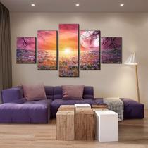 Conjunto de pintura decorativa de 5 peças sem moldura em tela 20x30c