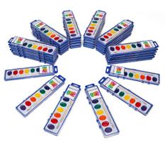 Conjunto de pintura em aquarela Color Swell 36 conjuntos com 8 cores e pincel