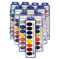 Conjunto de pintura em aquarela Color Swell, pacote com 10 pincéis de madeira