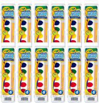 Conjunto de pintura em aquarela Crayola lavável para crianças a partir de 3 anos (12 quilates)