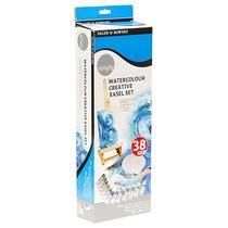 Conjunto de Pintura em Aquarela Daler Rowney Simply 38 Peças com Cavalete