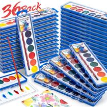 Conjunto de pintura em aquarela Duchong, pacote de 36, 8 cores para crianças com pincel Conjunto de pintura em aquarela Duchong, pacote de 36, 8 cores para crianças com pincel