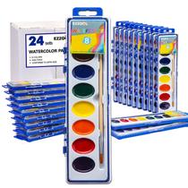 Conjunto de pintura em aquarela Ezzgol Bulk Pack 24x8 cores para crianças Conjunto de pintura em aquarela Ezzgol Bulk Pack 24x8 cores para crianças