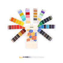 Conjunto de pintura em aquarela Grabie 56 cores com caneta de pincel de água Conjunto de pintura em aquarela Grabie 56 cores com caneta de pincel de água