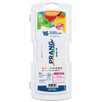 Conjunto de pintura em aquarela Prang Oval Pan 16 cores com pincel Conjunto de pintura em aquarela Prang Oval Pan 16 cores com pincel