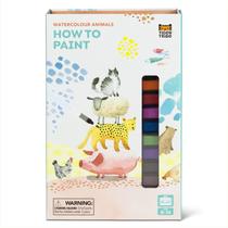 Conjunto de pintura em aquarela Tiger Tribe Como pintar animais