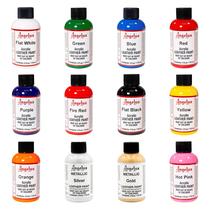 Conjunto de pintura em couro Angelus 12 cores 12 x 118 ml Conjunto de pintura em couro Angelus 12 cores 12 x 118 ml