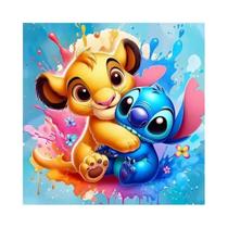 Conjunto De Pintura Em Diamante Disney Para Crianças Simba Dumbo Groot Bordado Completo Em Forma