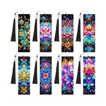 Conjunto De Pintura Em Diamante Lotus Com 8 Peças Marcadores De Livro De Cristal Acrílico Com Strass Conjunto De Pintura Em Diamante Lotus Com 8 Peças Marcadores De Livro De Cristal Acrílico Com Strass