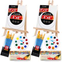 Conjunto de pintura em tela acrílica ESRICH com kit de 52 peças Conjunto de pintura em tela acrílica ESRICH com kit de 52 peças