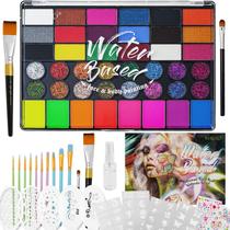 Conjunto de pintura facial Coliusa Professional 42 cores para crianças