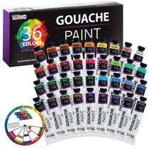 Conjunto de pintura guache U.S. Art Supply Professional 36 cores 18 ml