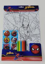 Conjunto De Pintura Homem Aranha C/ 8 Folhas - Toy Mix