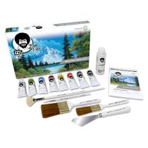 Conjunto de pintura Martin/F. Weber Bob Ross Master com DVD