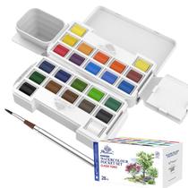 Conjunto de pintura PHOENIX Twist Watercolor 24 cores portátil