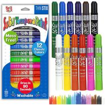 Conjunto de pintura The Pencil Grip Kwik Stix Solid Tempera, pacote com 12