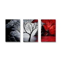 Conjunto De Pinturas Em Tela Nuvem Preto E Vermelho Impressão Abstrata HD Paisagem Pôster Nórdico Conjunto De Pinturas Em Tela Nuvem Preto E Vermelho Impressão Abstrata HD Paisagem Pôster Nórdico