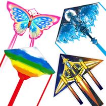 Conjunto de pipas Flying Hoofer 4 pipas de nylon fácil de voar