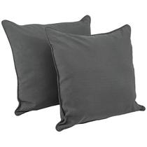 Conjunto de piso de sarja com fio Pillows Blazing Needles 64 cm, aço, cinza