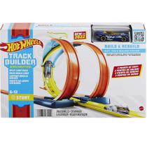 Conjunto de Pista Pacote de Loops Divididos Track Builder Hot Wheels Mattel