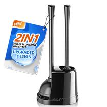 Conjunto de pistão e escova de vaso sanitário LOVLOY 2 em 1 para vaso sanitário de 13,5 cm Conjunto de pistão e escova de vaso sanitário LOVLOY 2 em 1 para vaso sanitário de 13,5 cm