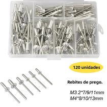 Conjunto De Pistola De Rebites Pesados 120 Peças Kit De Rebites Cegos Ferramentas Manuais Ferramenta
