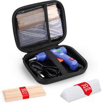 Conjunto de pistolas de cola Glamgen Hot Melt Mini com 20 bastões de cola e estojo