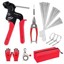 Conjunto de pistolas de metal Zip Ties Marestyll com aço inoxidável 150