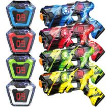 Conjunto de pistolas Laser Tag OSALON com display digital de pontuação LED, 4 unidades Conjunto de pistolas Laser Tag OSALON com display digital de pontuação LED, 4 unidades