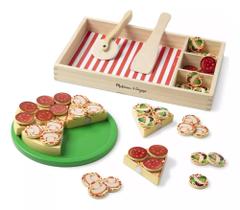 Conjunto De Pizza Fingida De Madeira Melissa & Doug