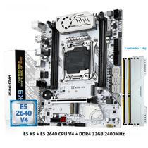 Conjunto De Placa-Mãe X99 K9 LGA 2011-3 Kit Xeon E5 2640 V4 CPU 32G DDR4 ECC RAM 2400MHZ Suporte