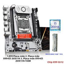 Conjunto De Placa-mãe X99 LGA 2011-3 Kit Xeon E5 2650 V4 CPU 16GB DDR4 ECC RAM SSD NVME M.2