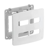 Conjunto de Placa+Suporte 4x4 4 POS (2x2) Composé Branco - WEG Conjunto de Placa+Suporte 4x4 4 POS (2x2) Composé Branco - WEG