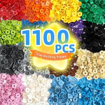 Conjunto de placas e azulejos de construção Noorastars 1100 unidades, 16 cores