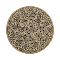 Conjunto De Placemats De Juta Boêmia Antiderrapante Redondo Tapetes De Mesa De Jantar Para Cozinha