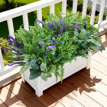 Conjunto de plantas artificiais INQCMY 12 pacotes resistentes a UV