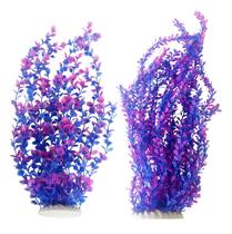 Conjunto de plantas de aquário kathson Tall Purple Plastic de 55 cm