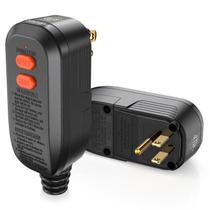 Conjunto de plugue de reposição GFCI 15A, 3 pinos, garantia de 5 anos