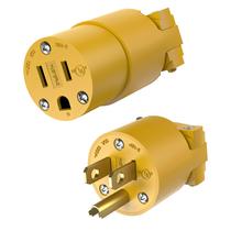 Conjunto de plugue e conector elétrico ENERLITES 15A 125V NEMA 5-15