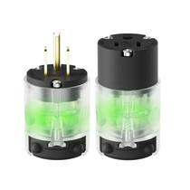 Conjunto de plugues e conectores AIDA Lighted 15A 125V NEMA 5-15