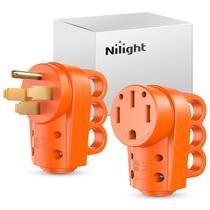 Conjunto de Plugues RV Nilight 50A - 14-50P e 14-50R