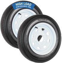 Conjunto de pneu e roda para reboque eCustomRim 4.80-12 carga C, 5 furos