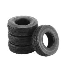 Conjunto de pneus, 4 peças de borracha com esponja para trator 1:14 Tamiya