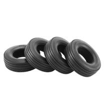 Conjunto de pneus, 4 peças de borracha com esponja para trator 1:14 Tamiya