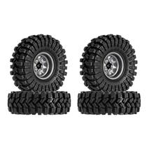 Conjunto de pneus de roda 1.0 Beadlock Rim para carro RC Crawler 1/18 1/24